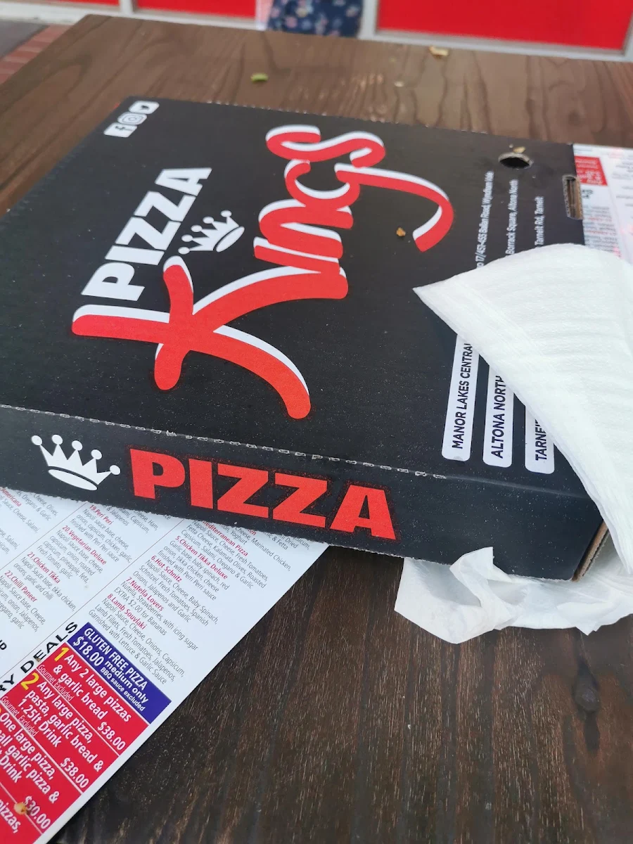 Menu, Pizza Kings Wyndham Vale
