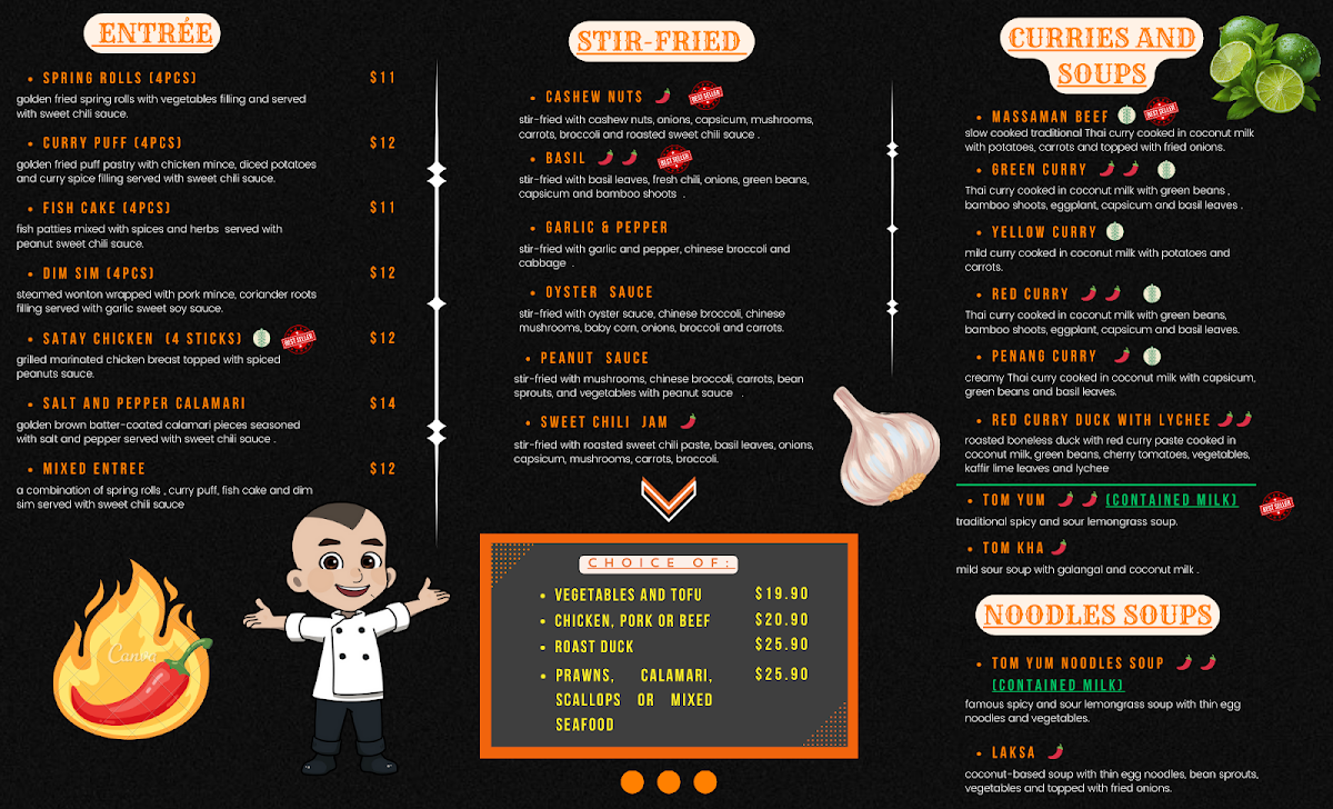 Menu, THAI EVERYDAY