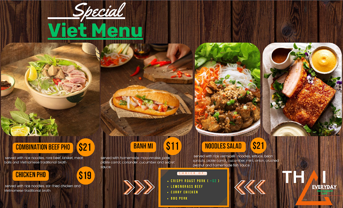 Menu, THAI EVERYDAY