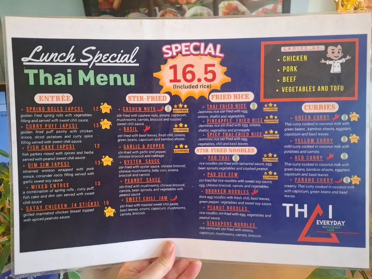 Menu, THAI EVERYDAY