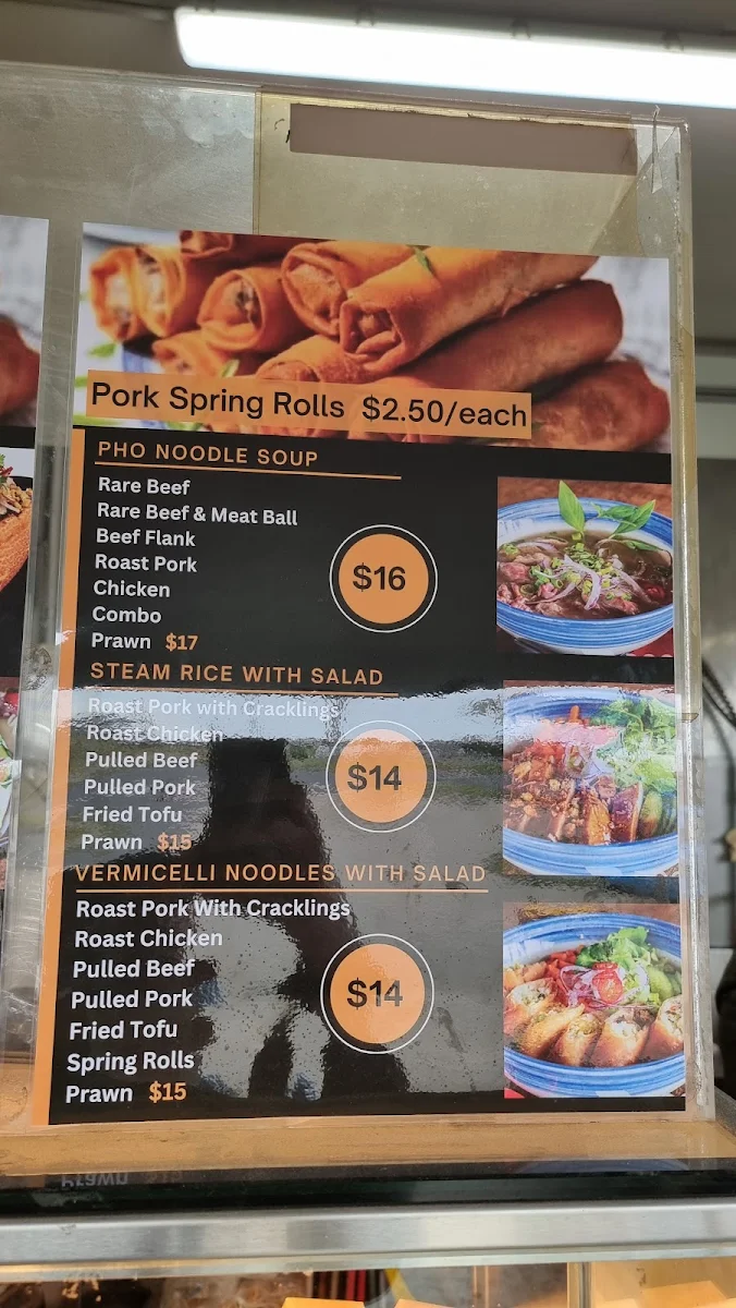 Menu, Great Ocean Rolls