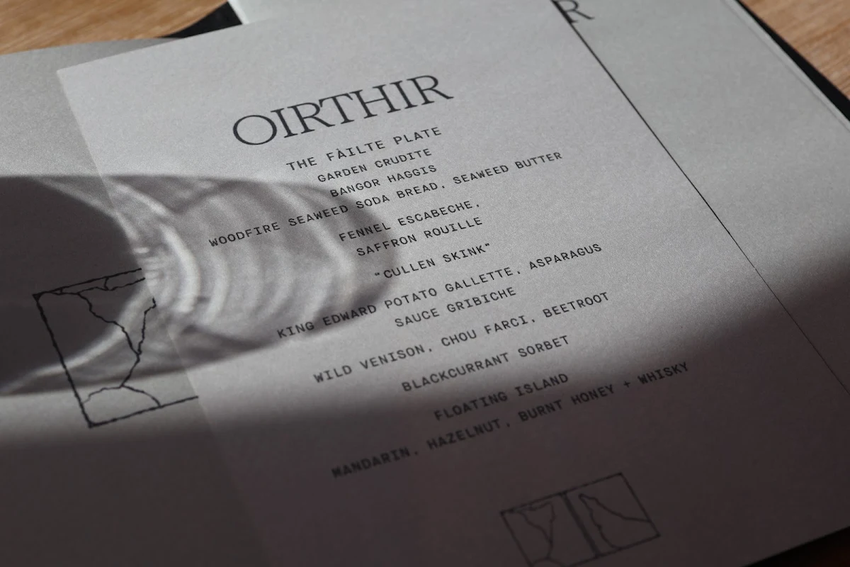 Menu, OIRTHIR