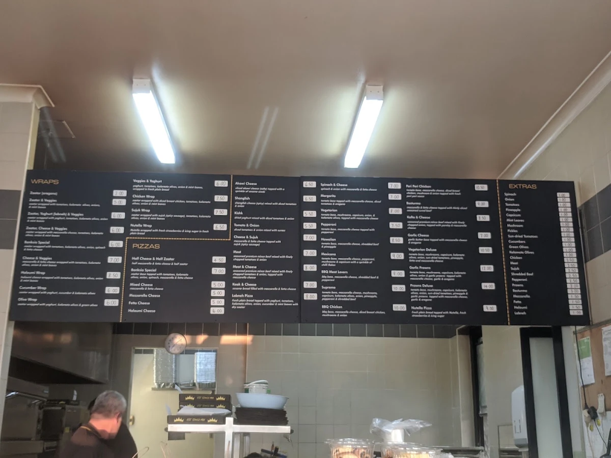 Menu, Banksia Bakery