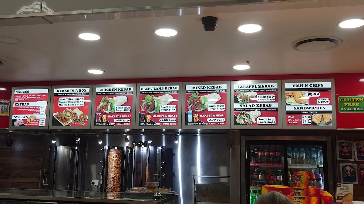 Menu, Kebab Haven