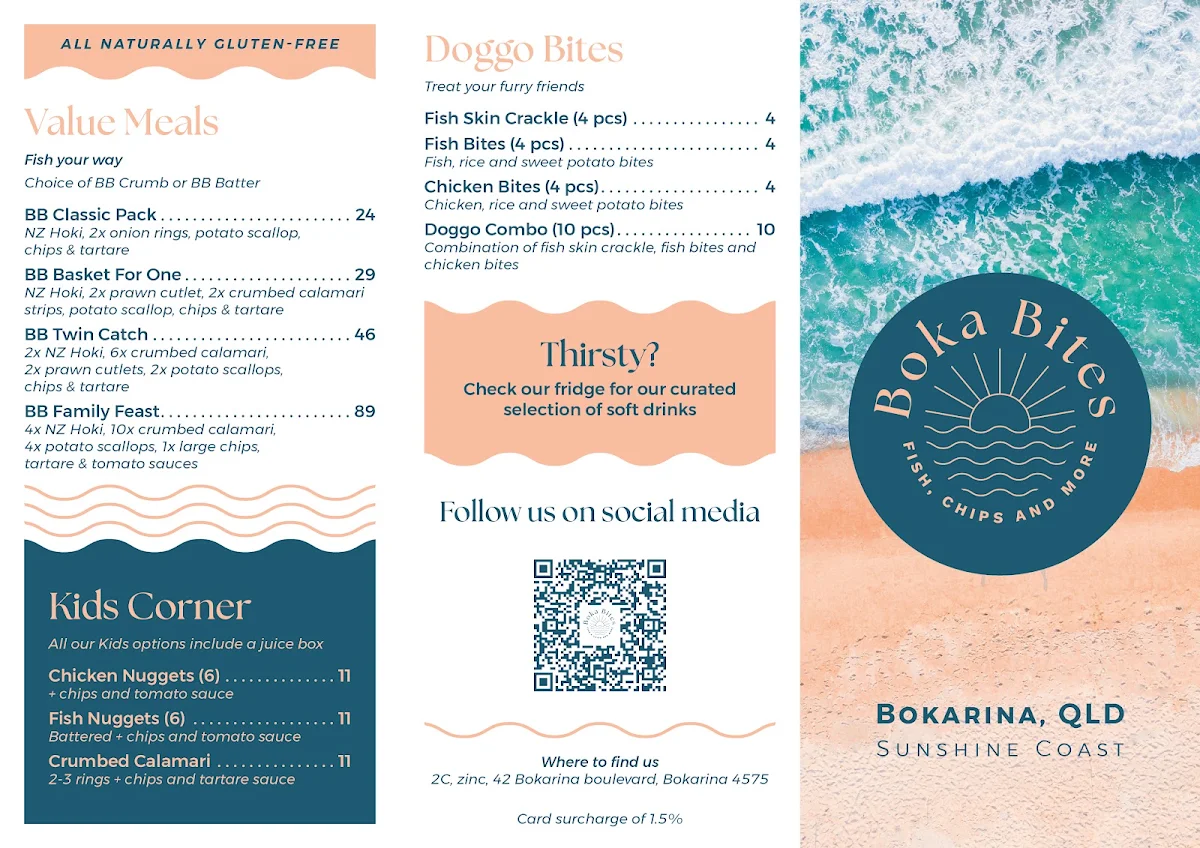 Menu, Boka Bites