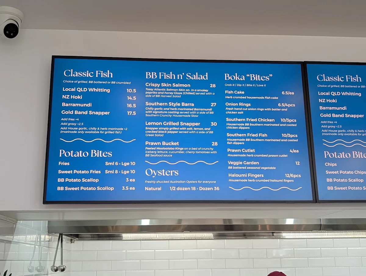 Menu, Boka Bites