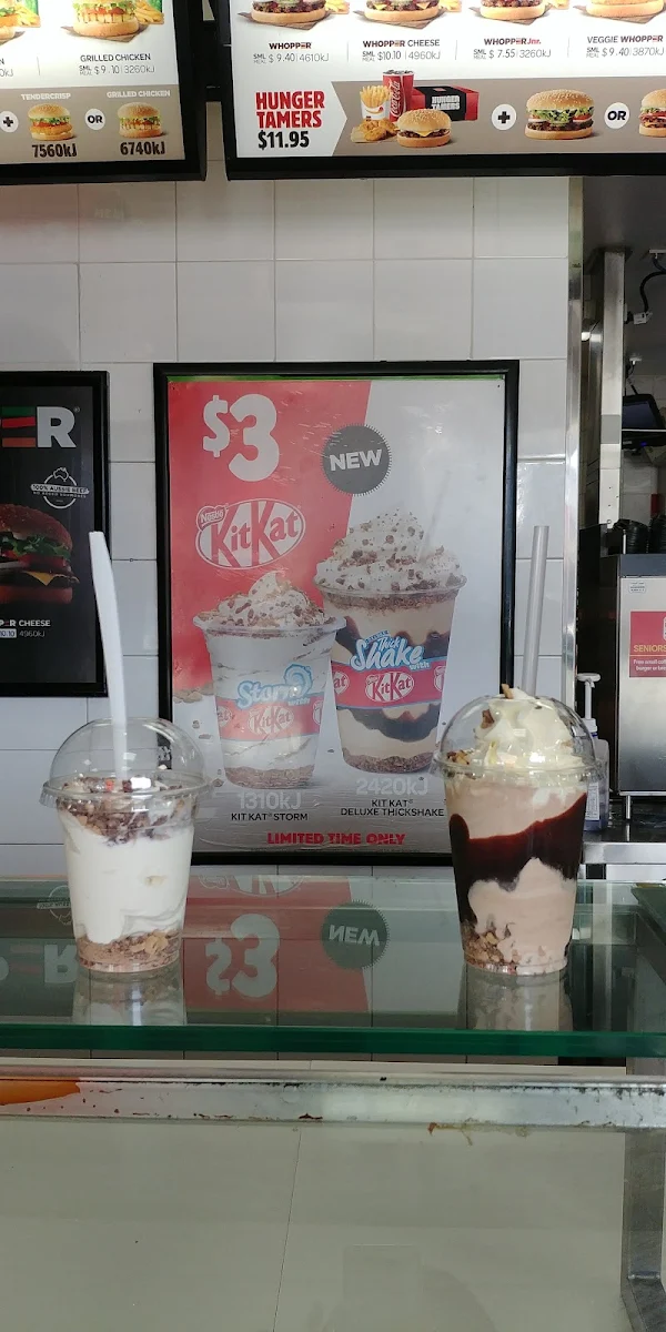 Menu, Hungry Jack's Burgers Kingsway