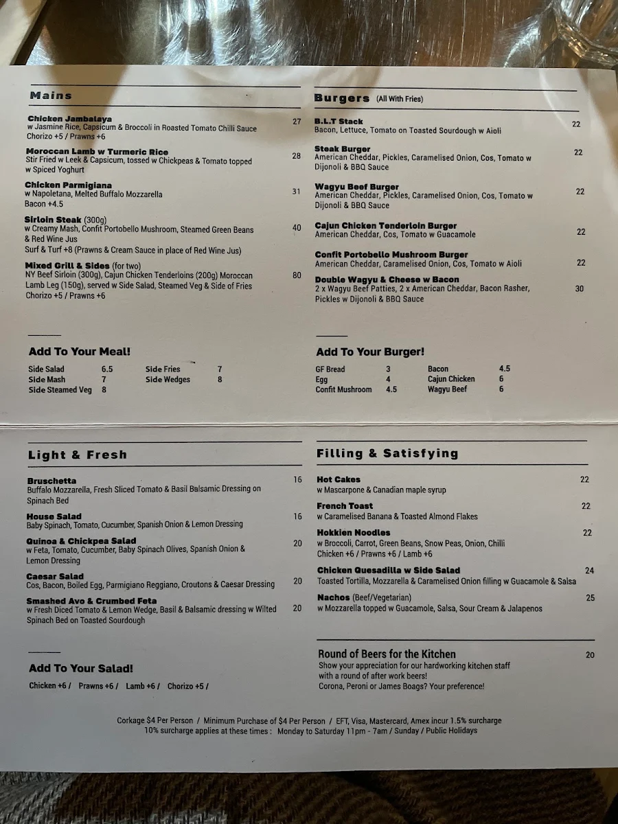 Menu, Maisys - Restaurant & Cafe