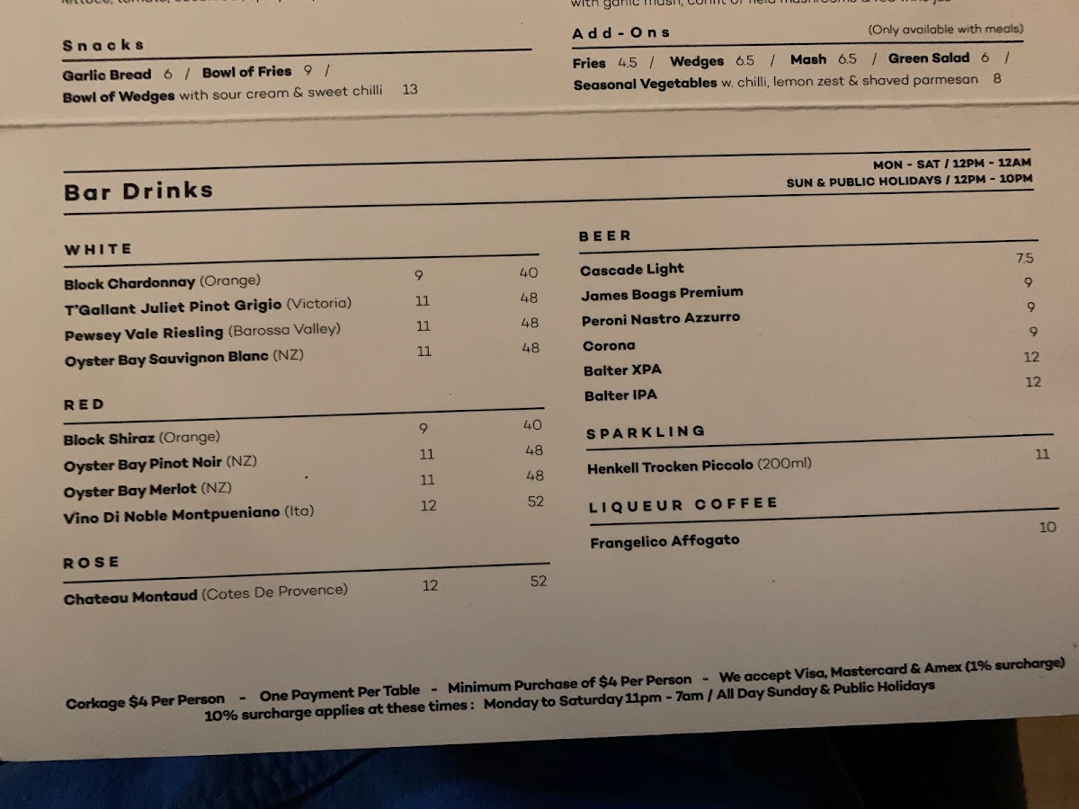 Menu, Maisys - Restaurant & Cafe