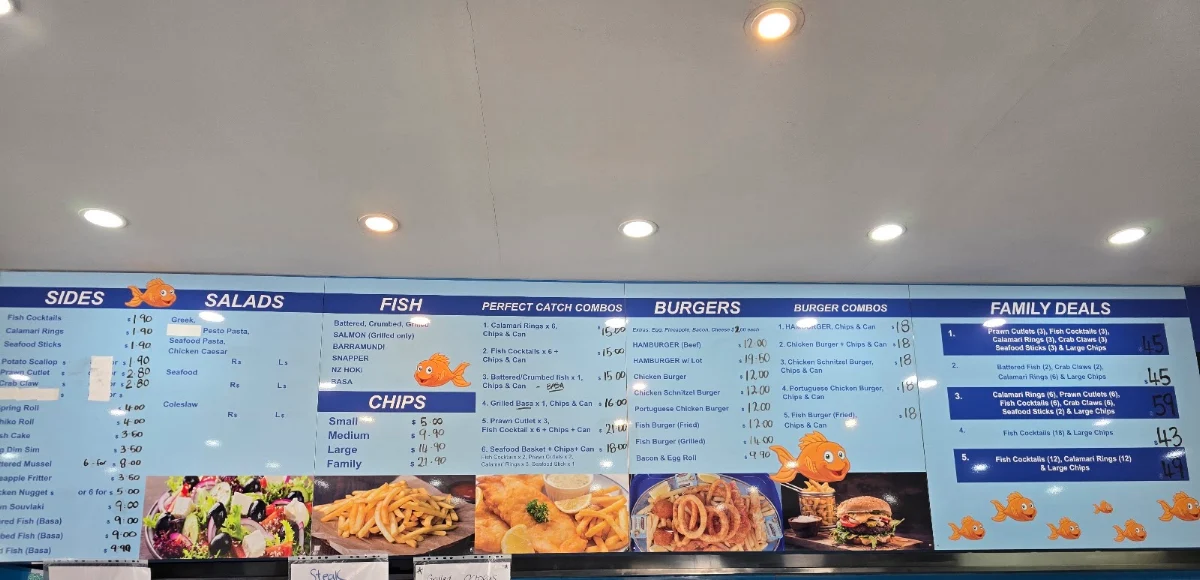 Menu, Perfect Catch Casula