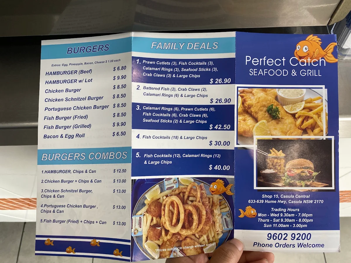Menu, Perfect Catch Casula