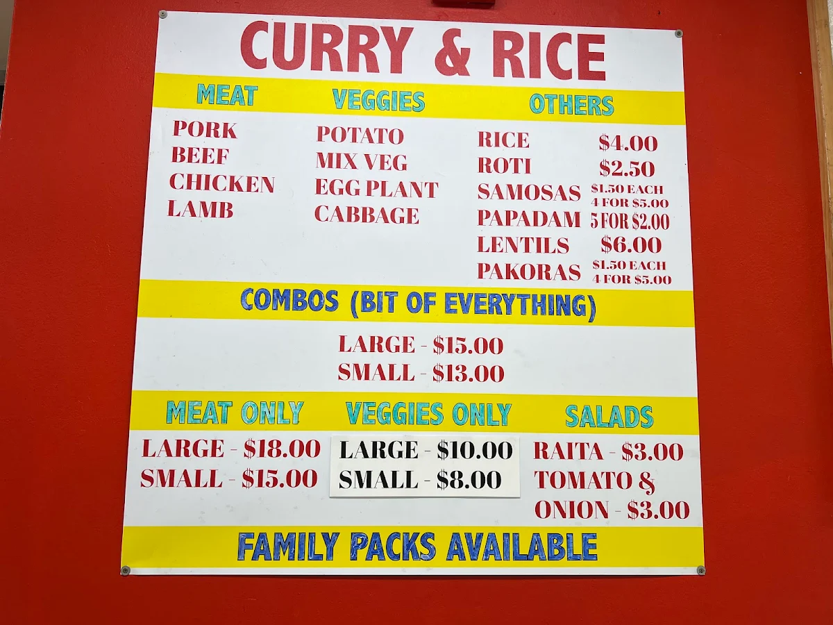 Menu, Alawa Fish & Chips (Take Away & Restaurant)