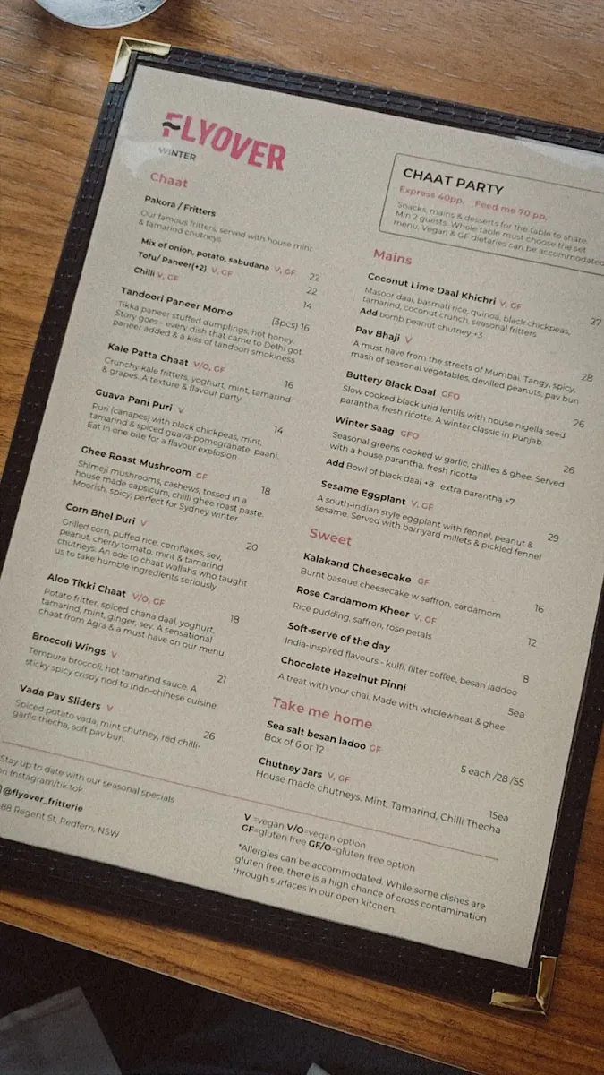 Menu, Toby's Estate Coffee Roasters