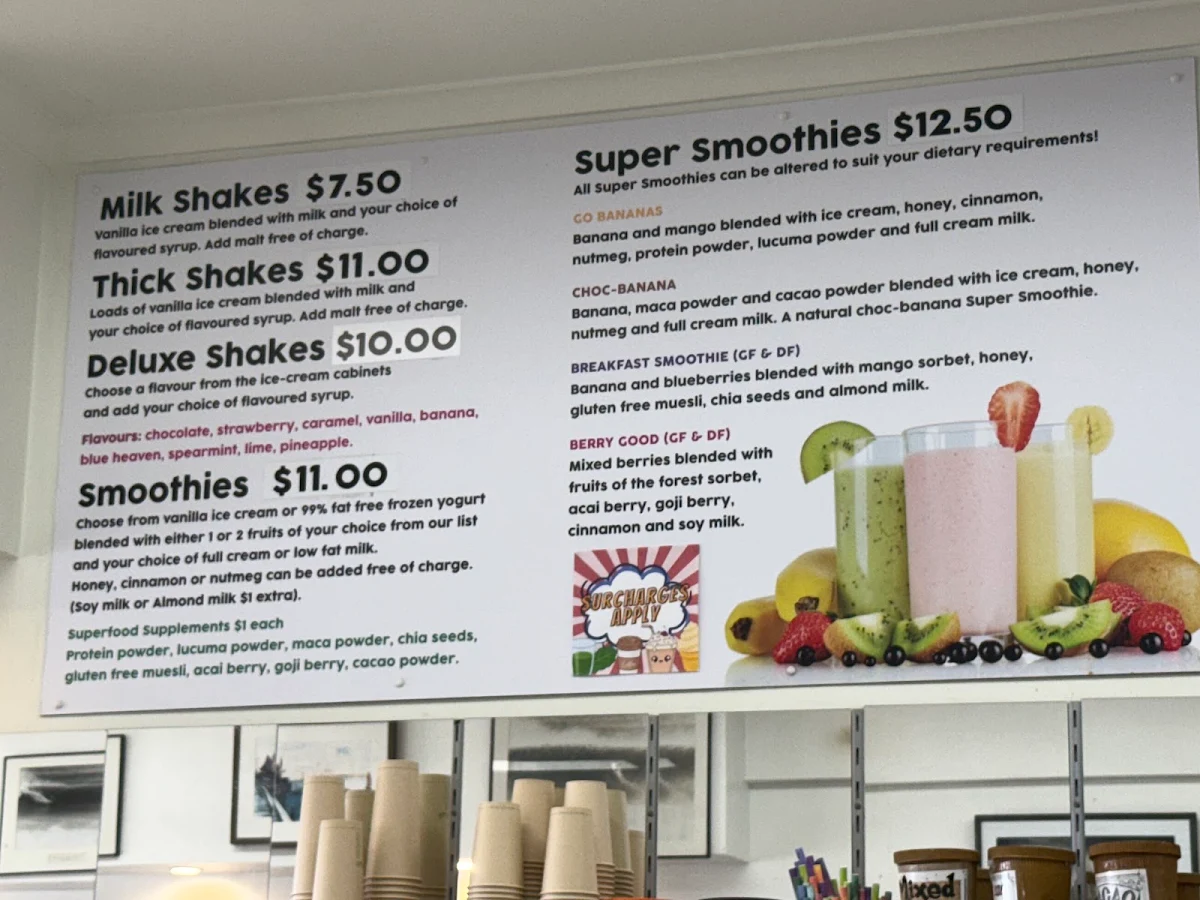 Menu, Fruits of the Forest