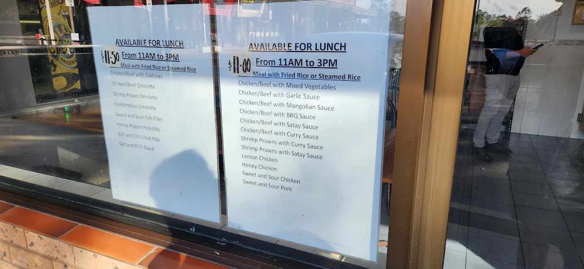 Menu, Lucky Twins Austral