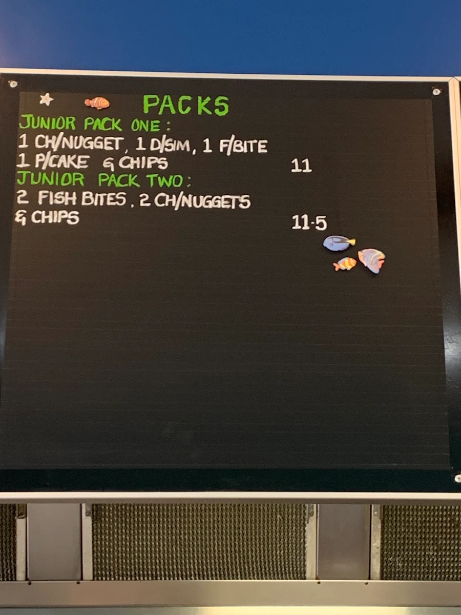 Menu, King George's Seafood & Oysters PTY LTD