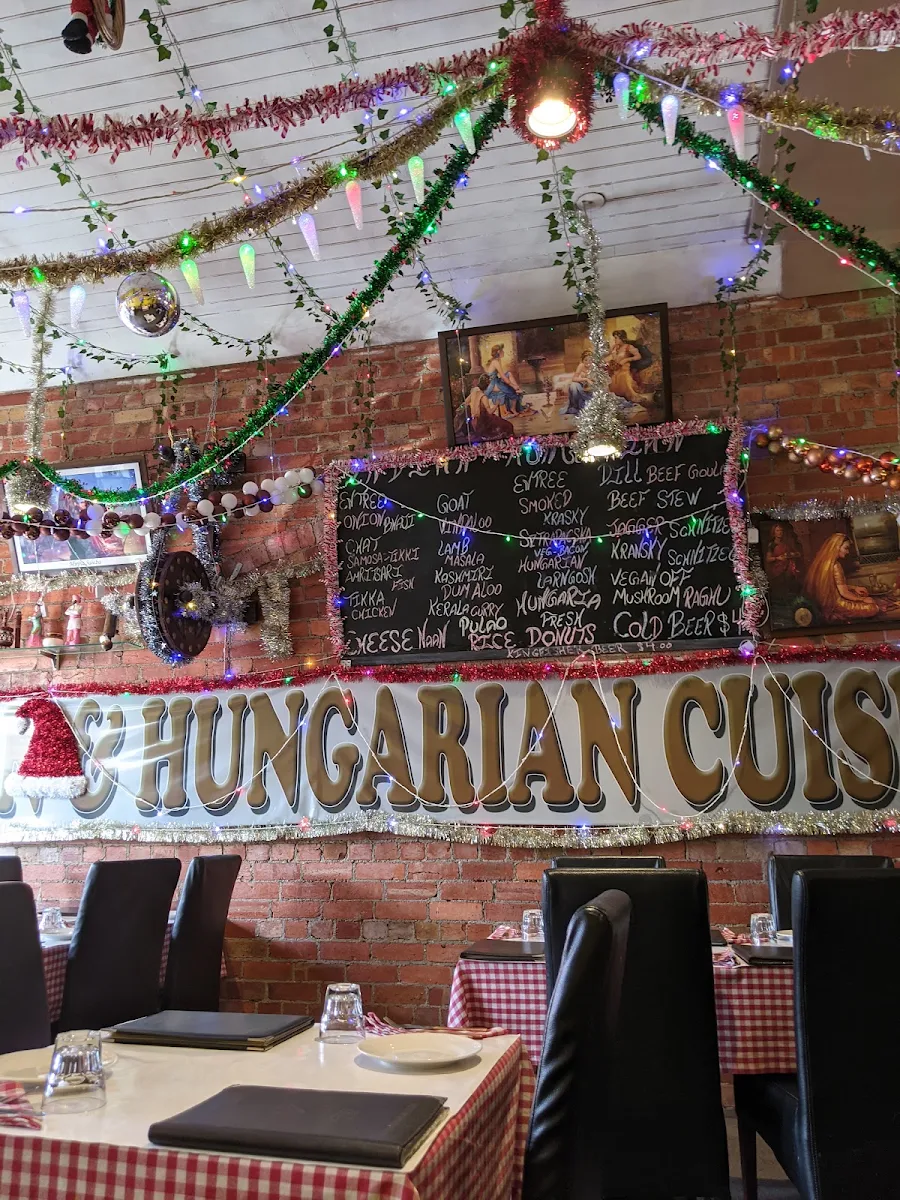 Menu, Diamond Indian & Hungarian Cuisine