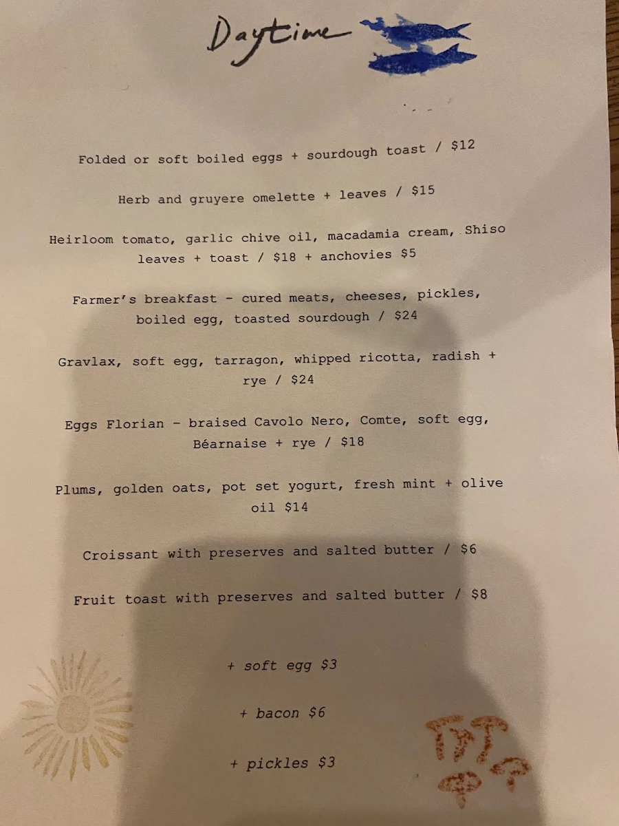 Menu, Florian