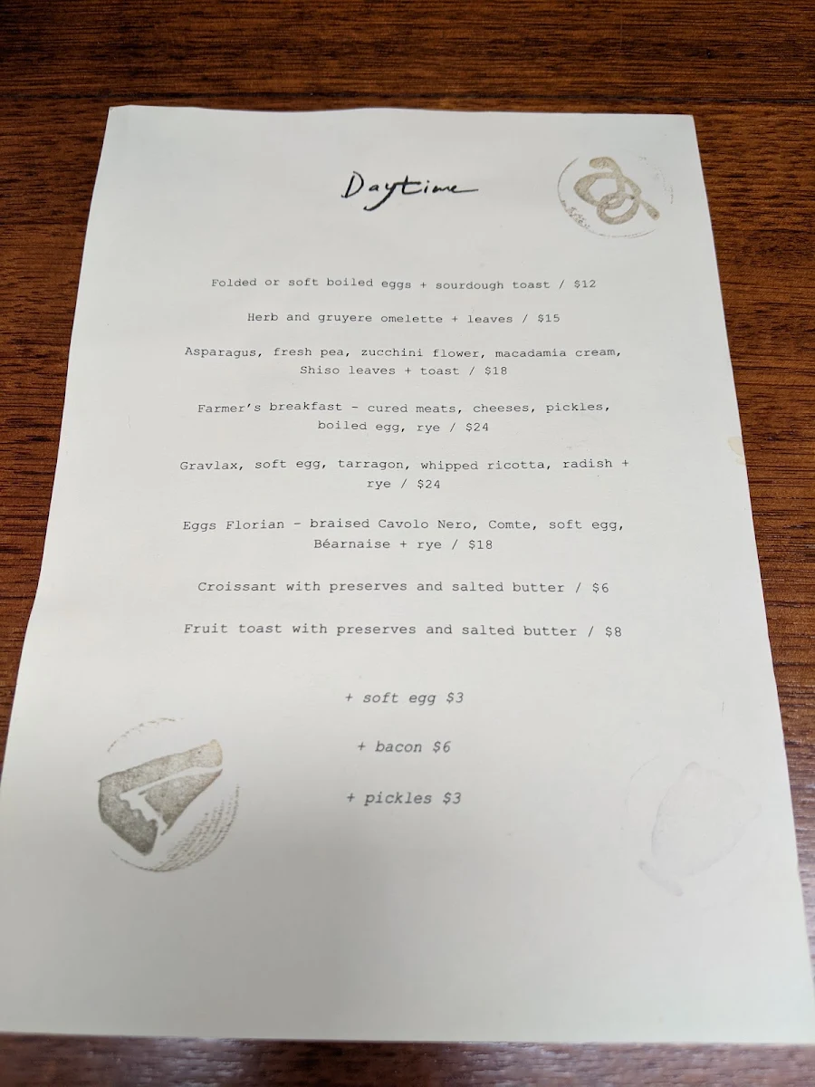 Menu, Florian