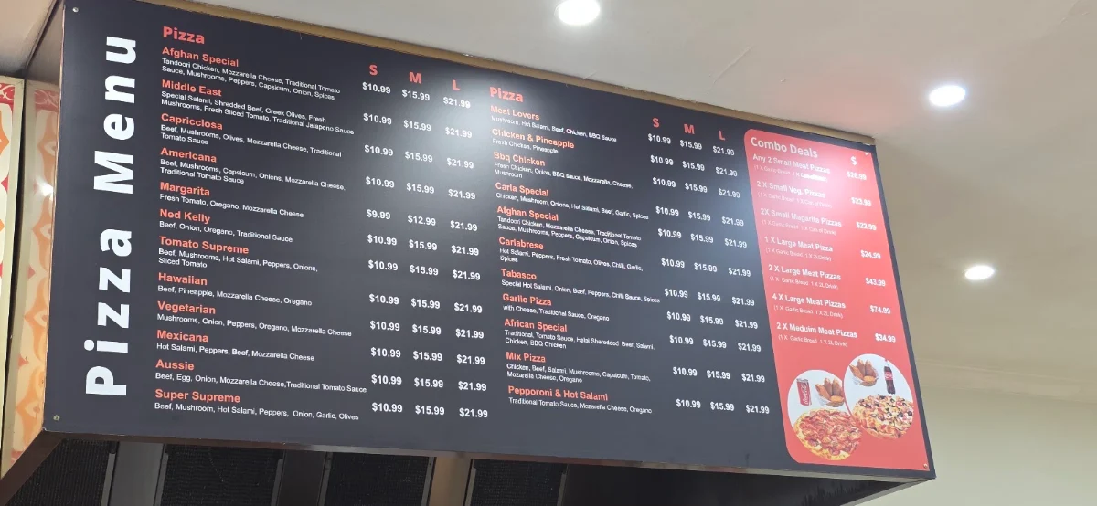 Menu, Afghan Star