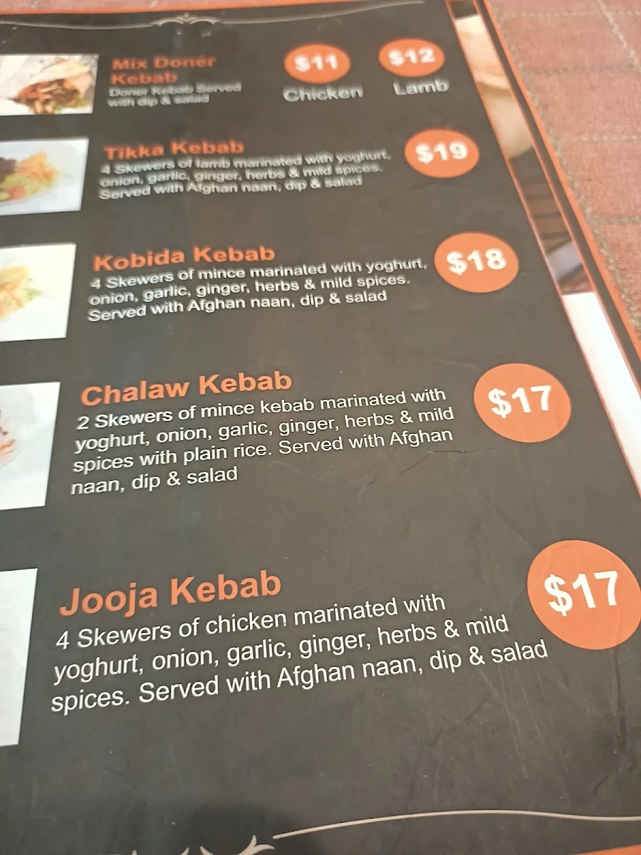 Menu, Afghan Star