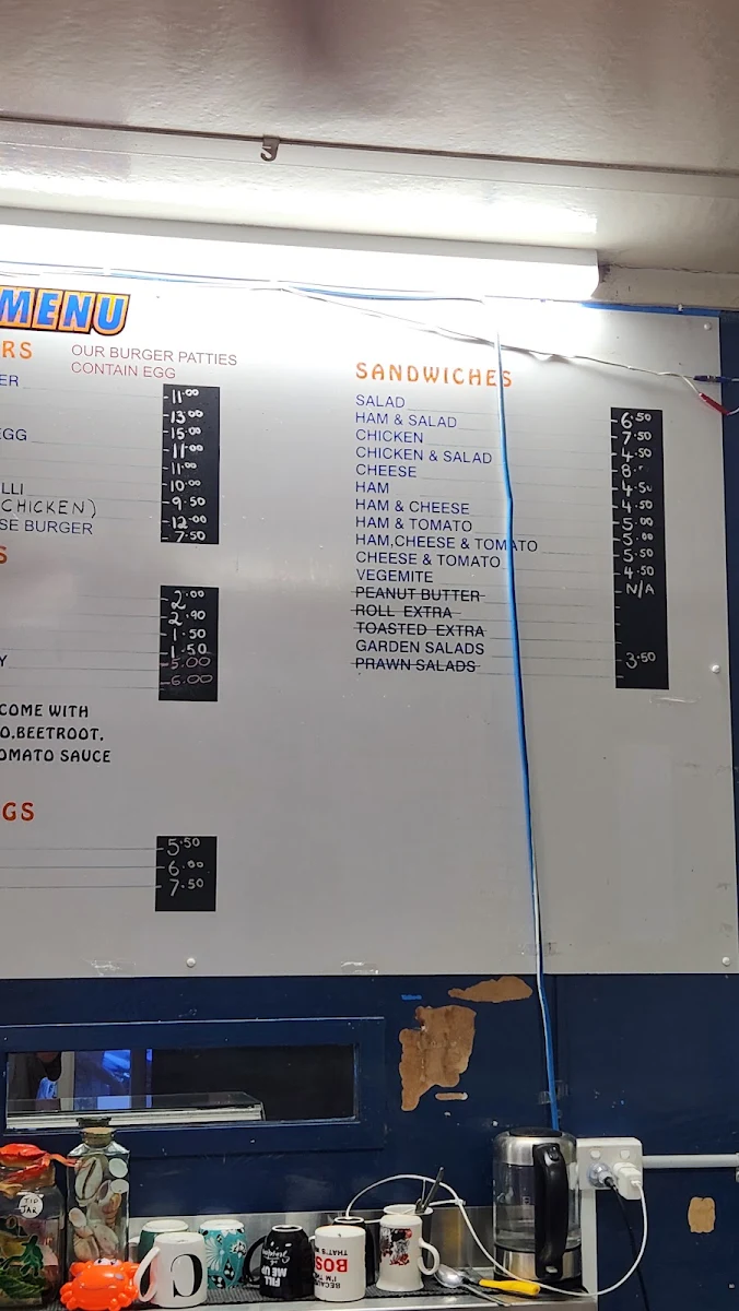 Menu, Golden Prawn Seafood and Takeaway