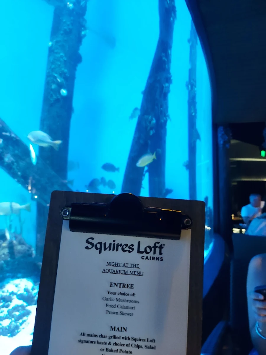 Menu, Squires Loft Cairns