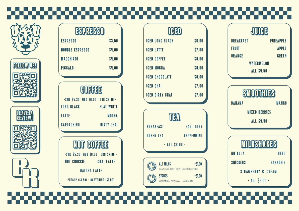Menu, Blind Kerberos