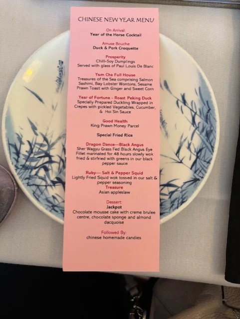 Menu, Sun Wah