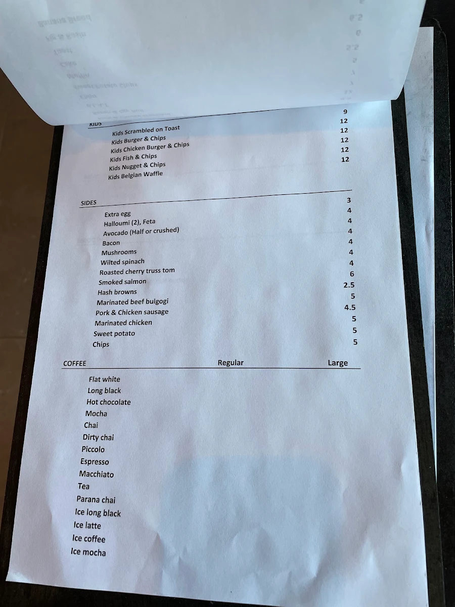 Menu, The Bite Gladesville