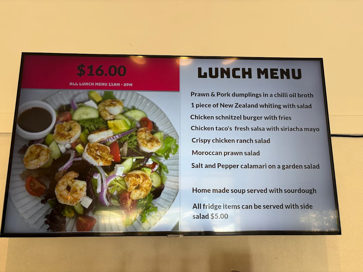 Menu, Railway cafe Tailem Bend