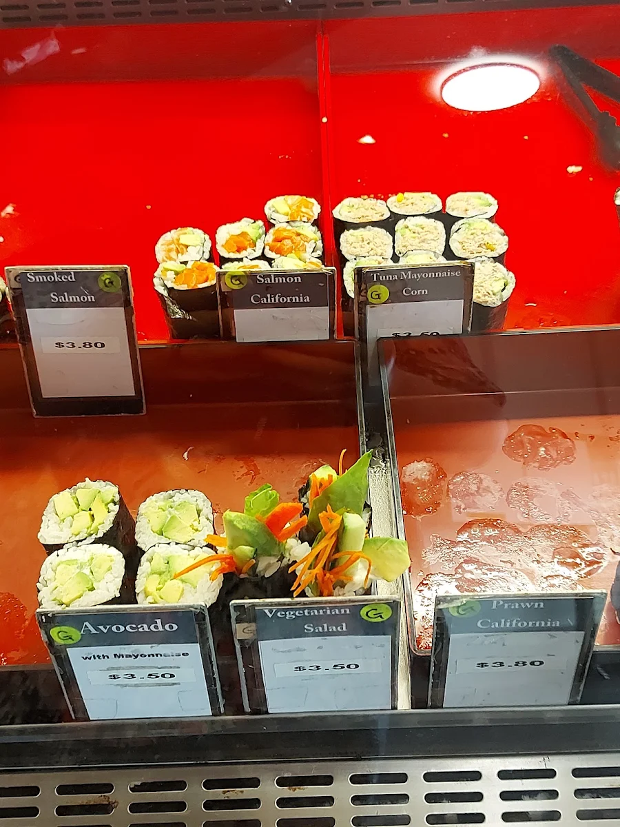Menu, Youki's Japanese Take Away