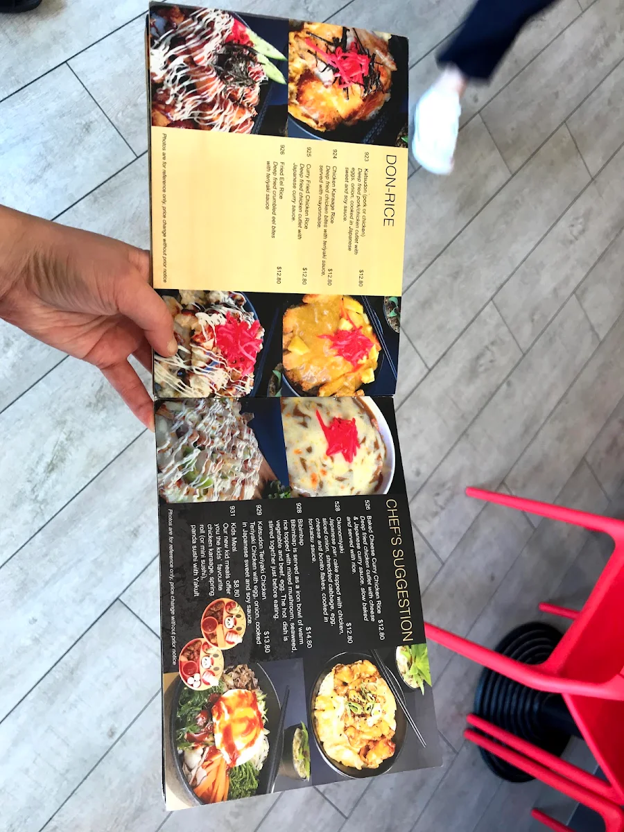 Menu, Yatai Sushi