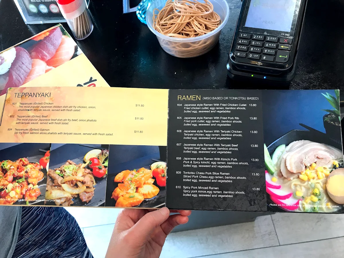 Menu, Yatai Sushi