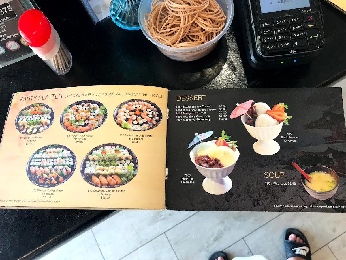 Menu, Yatai Sushi