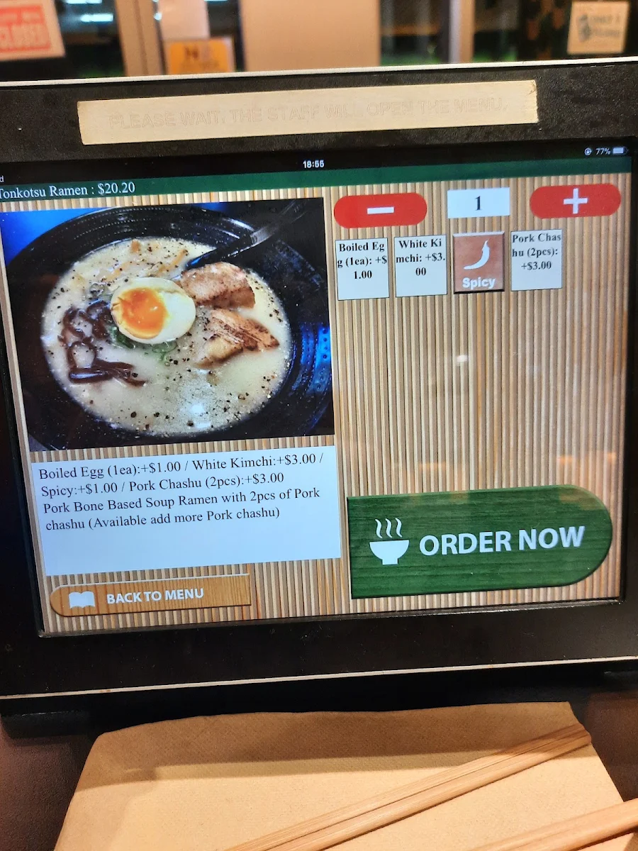 Menu, Kumiho