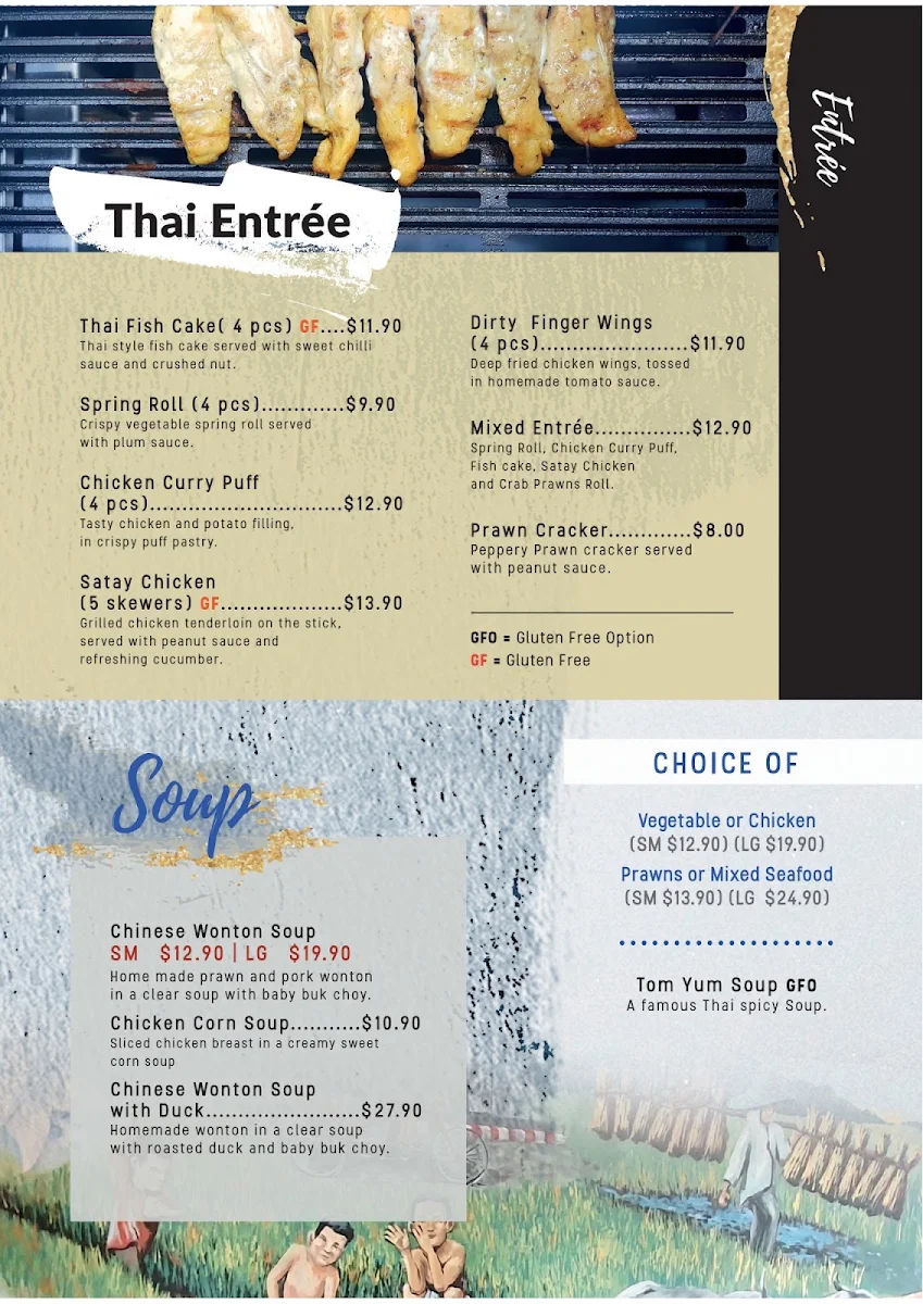 Menu, The Bowral Asian Cuisine : Asian Fusion and Yumcha
