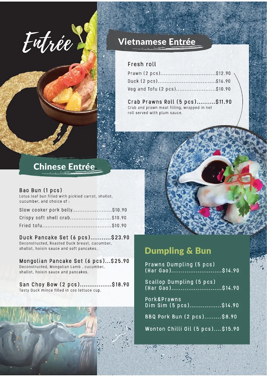 Menu, The Bowral Asian Cuisine : Asian Fusion and Yumcha