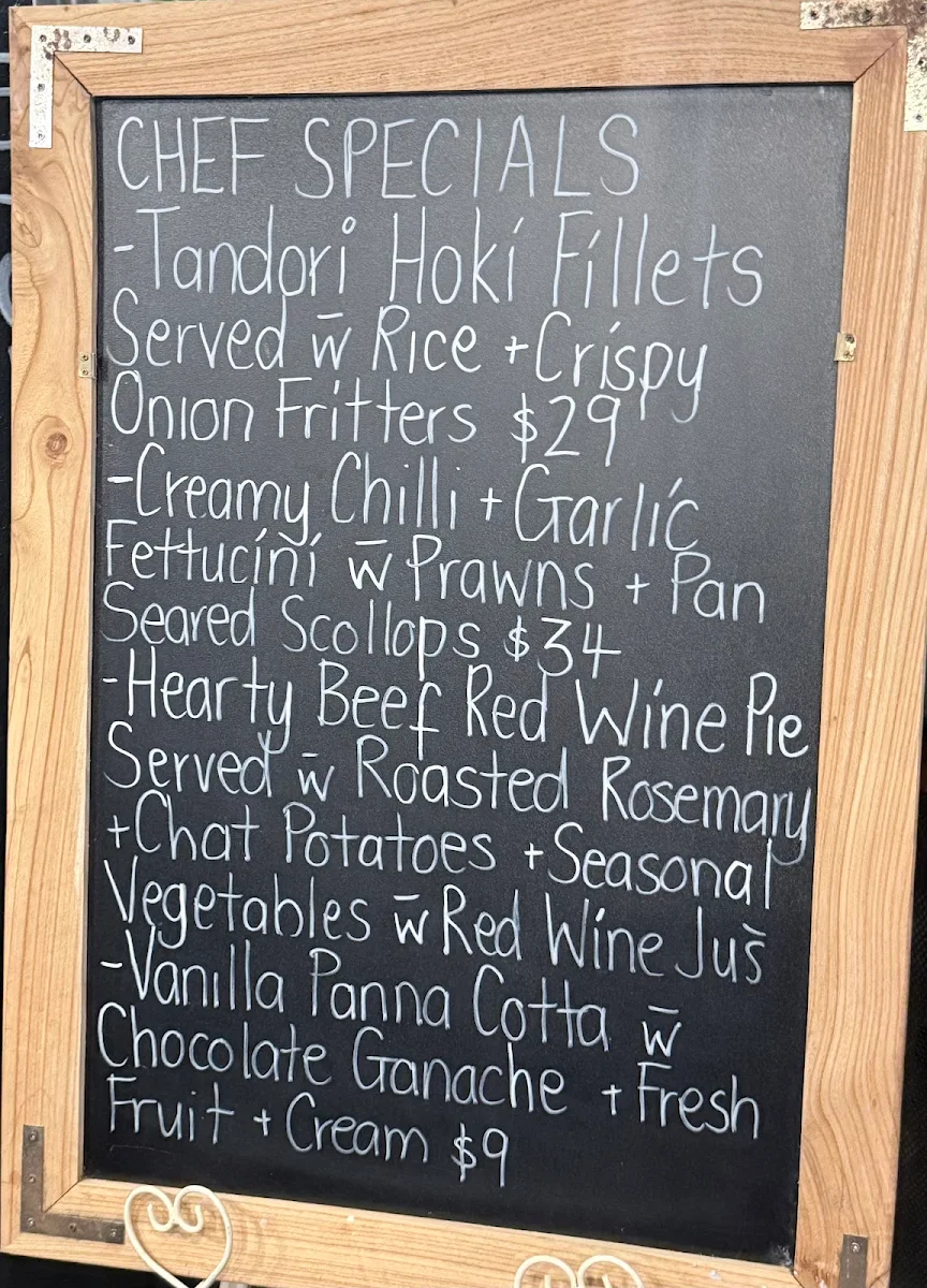 Menu, Kondari Hotel
