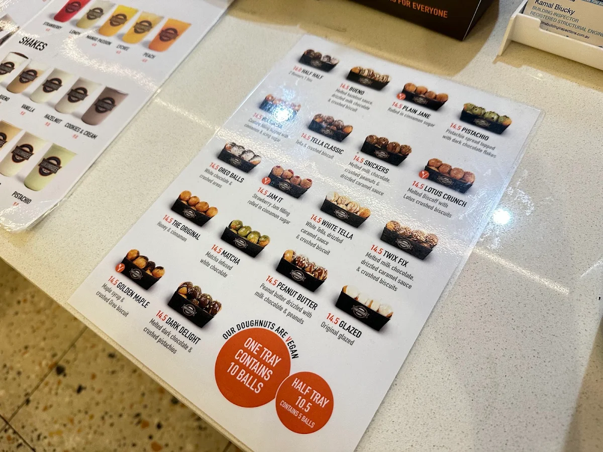 Menu, Lukumades