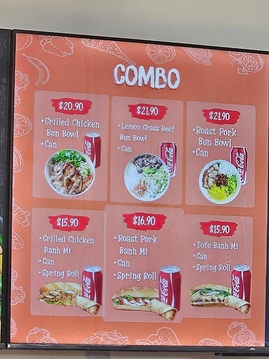 Menu, Tphan's Snack Bar