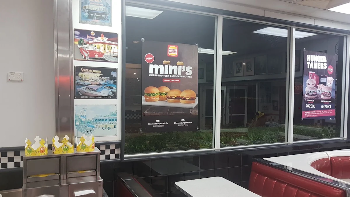 Menu, Hungry Jack's Burgers Gladstone