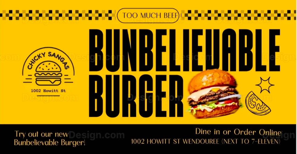 Menu, Chicky Sangas Wendouree