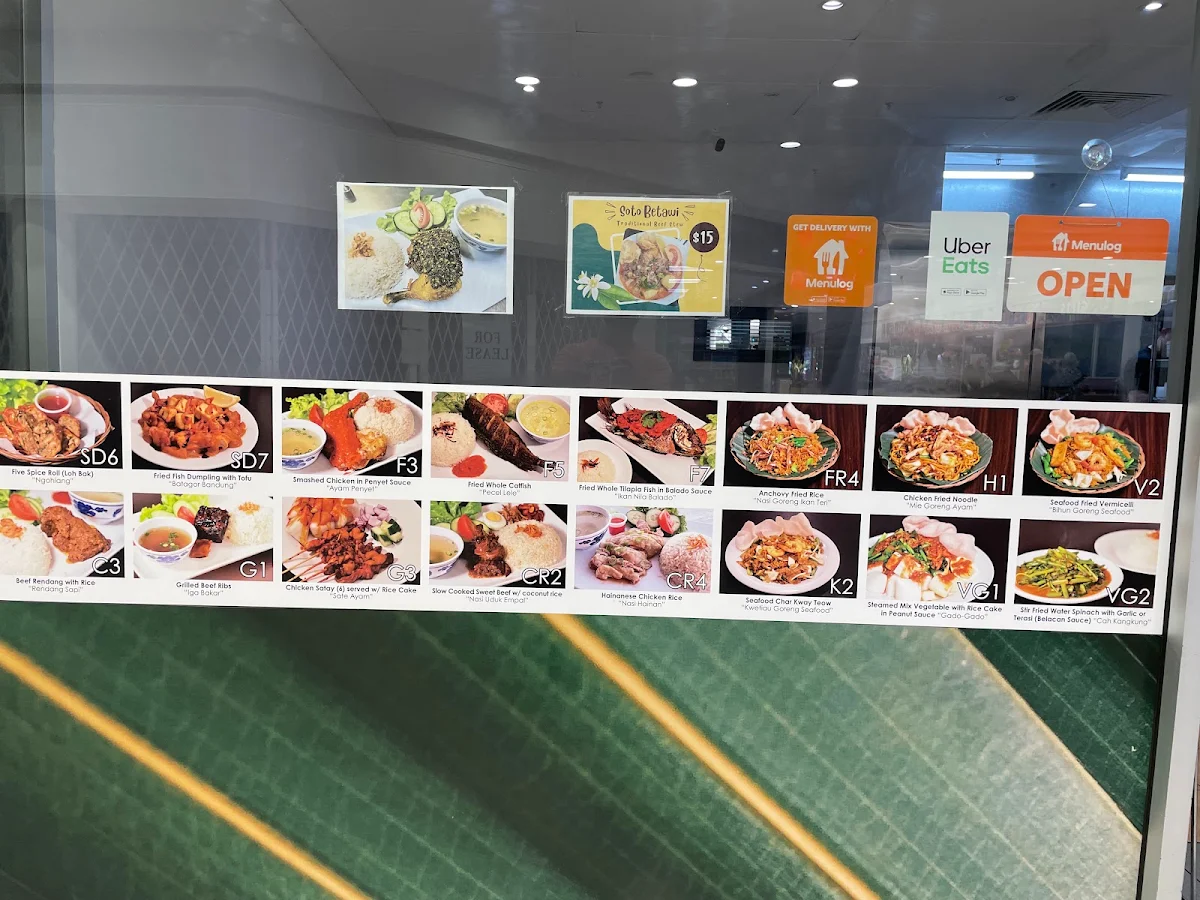 Menu, Pondok Daun Sefton Plaza