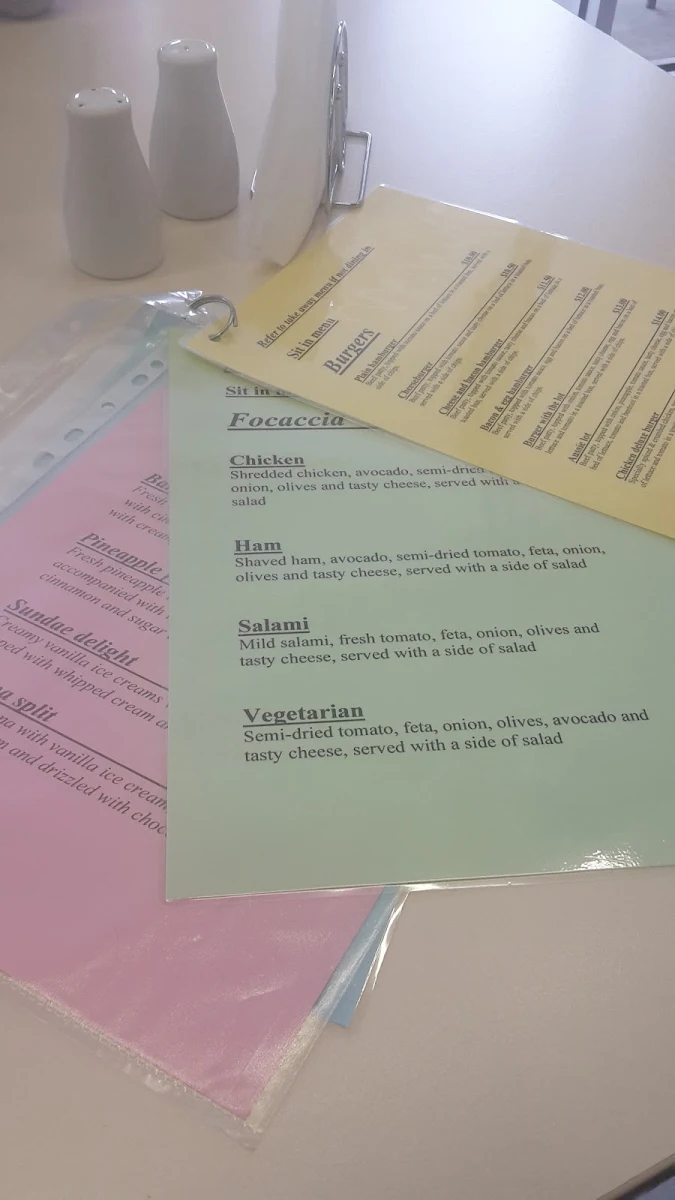 Menu, Deli Fresh Cafe