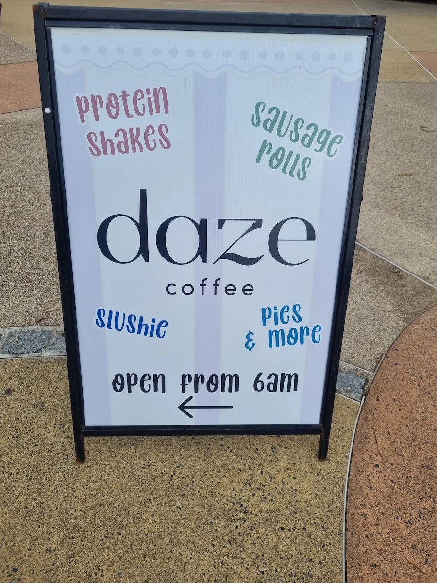 Menu, Daze Coffee