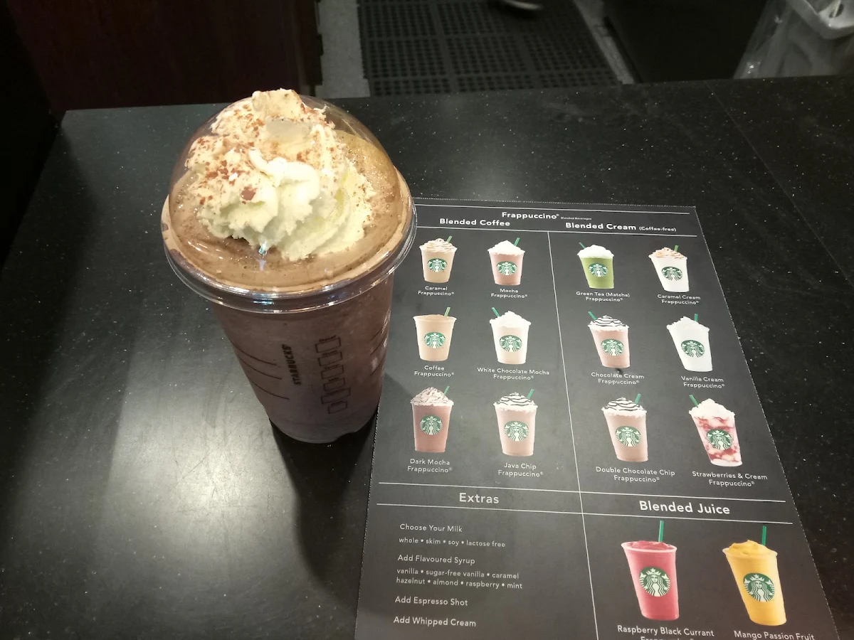 Menu, Starbucks 117 Swanston Street
