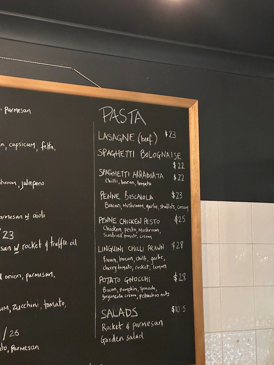 Menu, 3 Peppers Pizza & Pasta