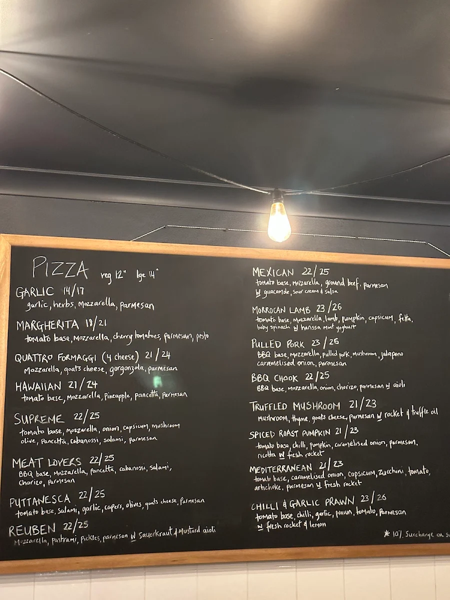 Menu, 3 Peppers Pizza & Pasta