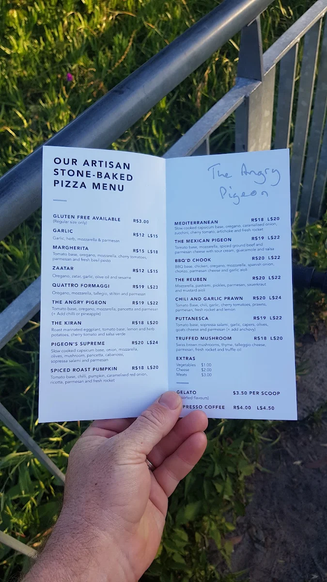 Menu, 3 Peppers Pizza & Pasta